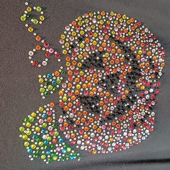 Quacker Factory Sequin Pumpkin Tee Size 2X - Picture 3 of 6